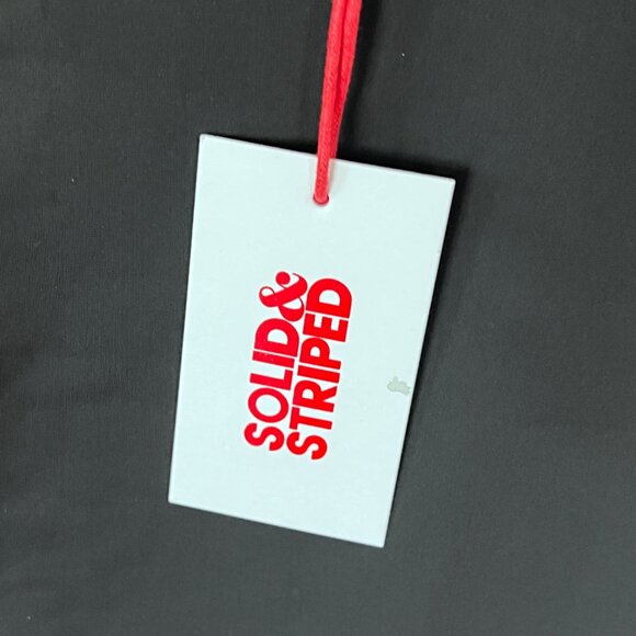 Solid & Striped The Spencer One Piece Swimsuit Black Mesh Panel Medium NO BELT - Picture 6 of 9